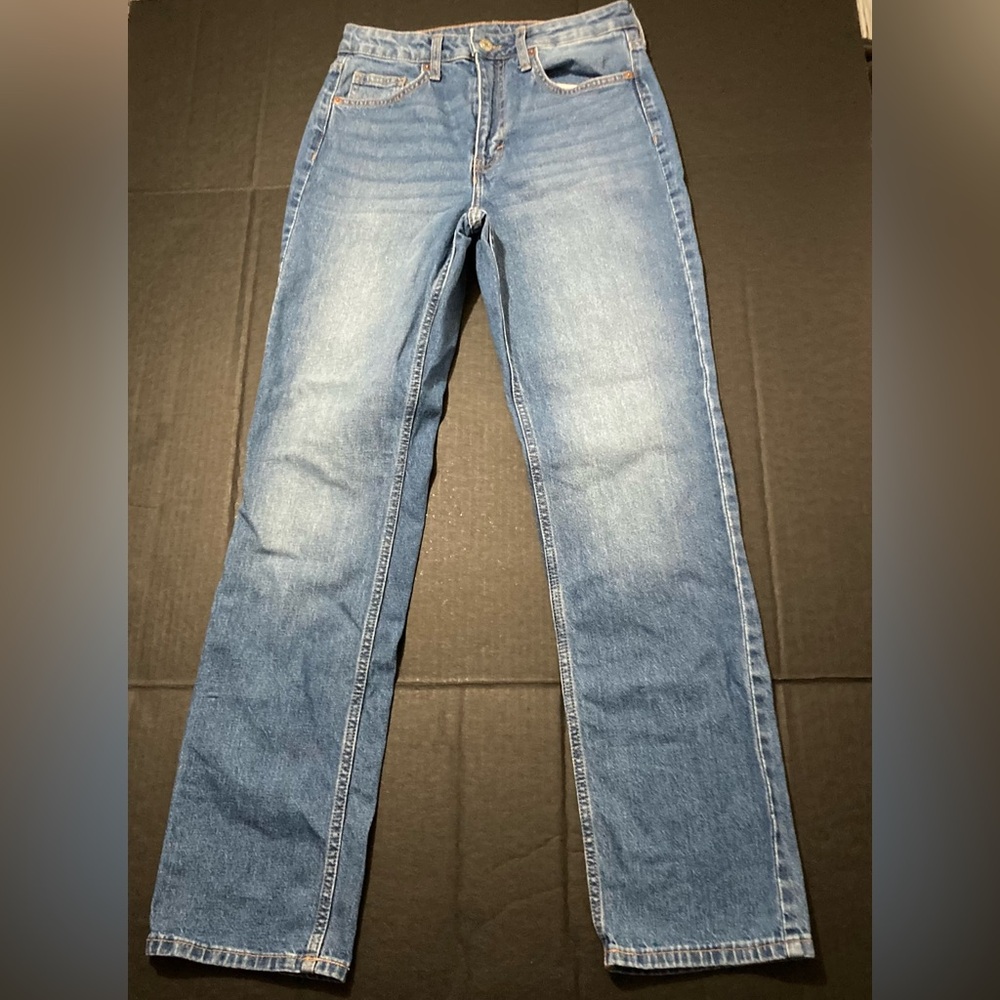 High waist vintage straight jeans
